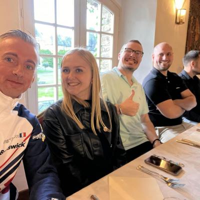First Dinner Chateau de la Roque Normandy