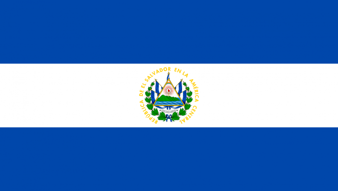 Flag of el salvador svg